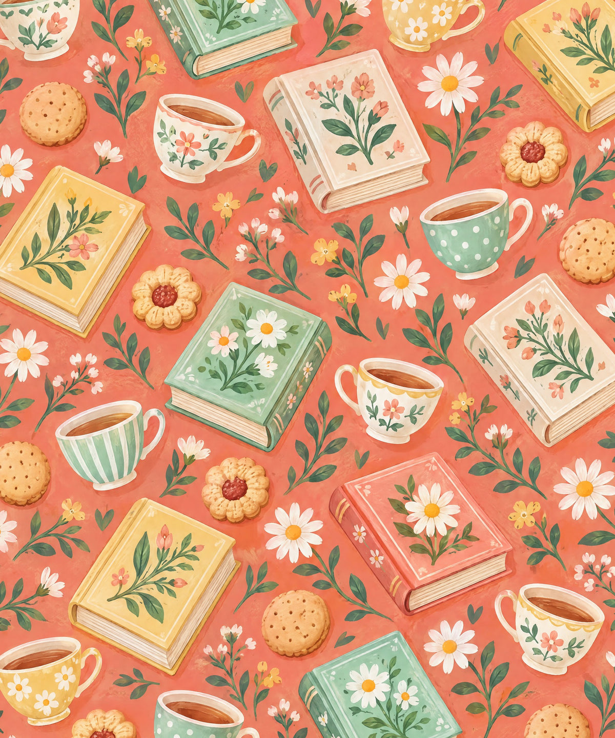 Biscuit Book Club blanket, full design