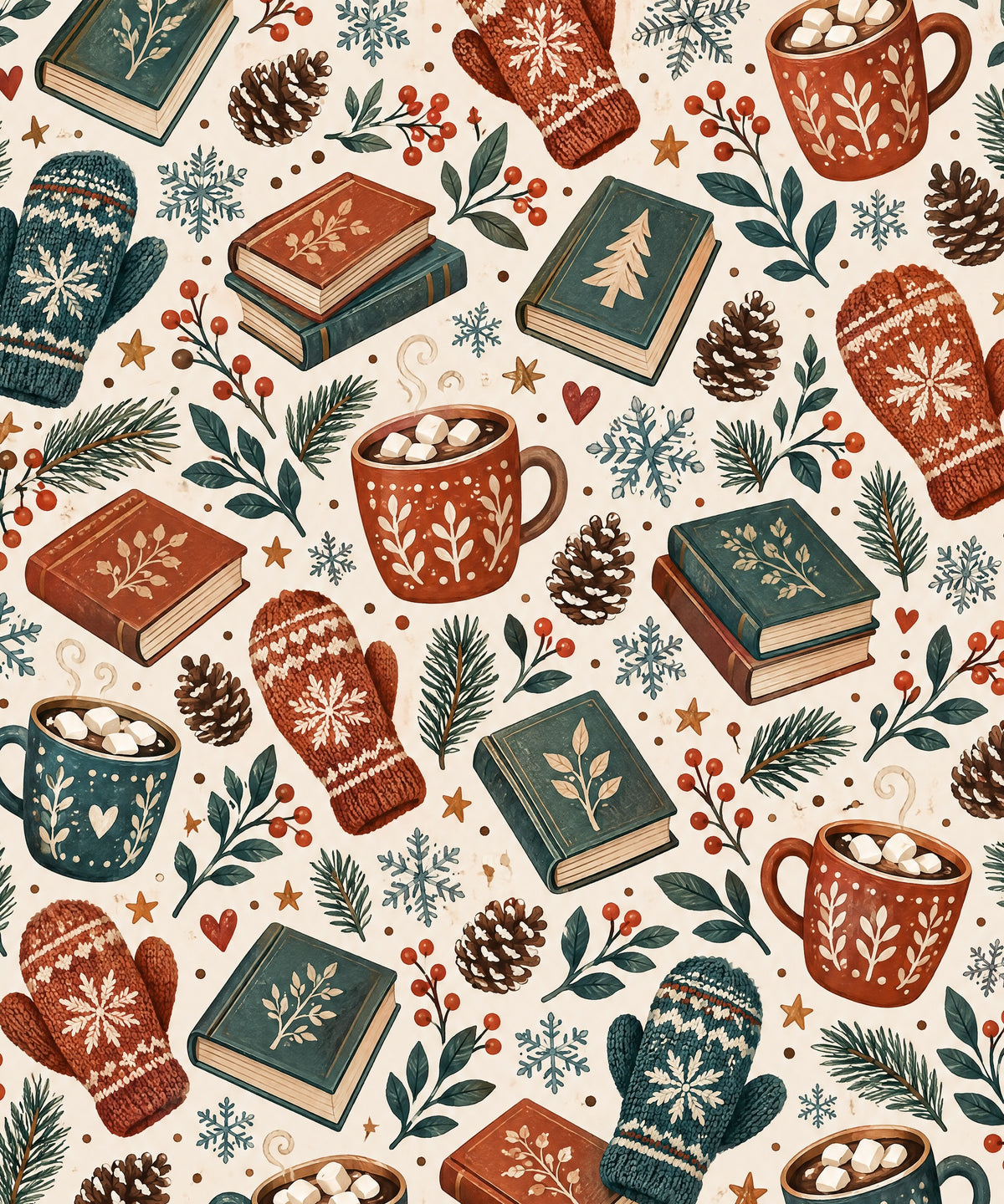 Cozy Cocoa Chapters blanket, full design