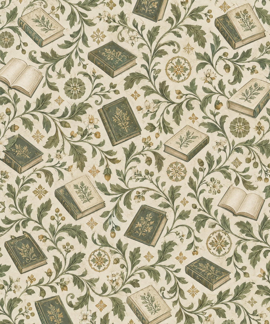 Sage Endpapers blanket, full design