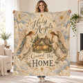 Holy Angels, Guard This Home. blanket, held open