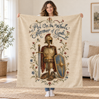 Put On the Whole Armor of God. blanket, held open