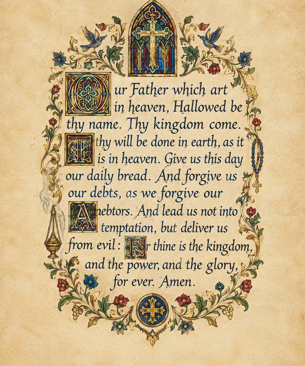 Our Father Which Art in Heaven blanket, full design