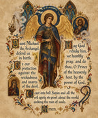 Saint Michael the Archangel, Defend Us in Battle blanket, full design