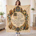 Glory Be to the Father, and to the Son, and to the Holy Ghost blanket, held open