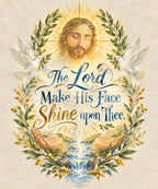 The Lord Make His Face Shine upon Thee. blanket, full design