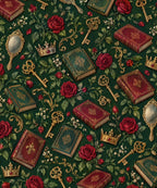 Enchanted Keys and Roses blanket, full design