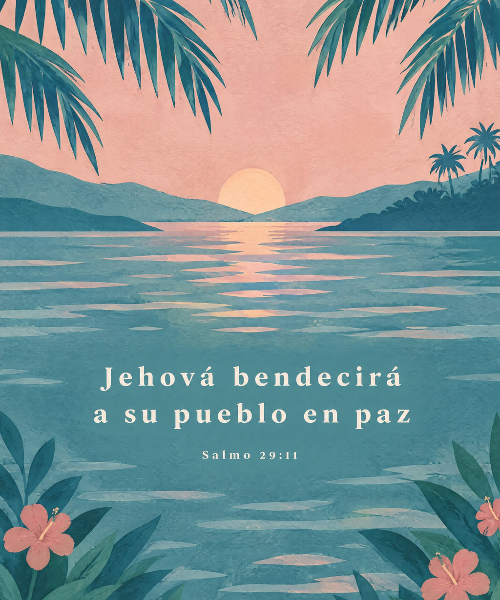 Jehová bendecirá
a su pueblo en paz blanket, full design