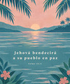 Jehová bendecirá
a su pueblo en paz blanket, full design