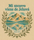 Mi socorro
viene de Jehová blanket, full design