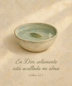 En Dios solamente
está acallada mi alma blanket, full design