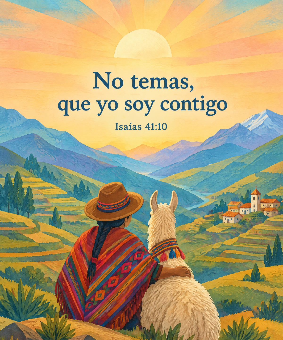 No temas,
que yo soy contigo blanket, full design