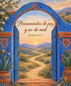 Pensamientos de paz,
y no de mal blanket, full design