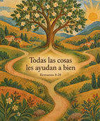 Todas las cosas
les ayudan a bien blanket, full design