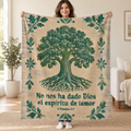 No nos ha dado Dios
el espíritu de temor blanket, held open