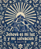 Jehová es mi luz
y mi salvación blanket, full design