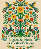 El gozo de Jehová
es vuestra fortaleza blanket, full design