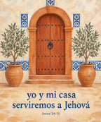 yo y mi casa
serviremos a Jehová blanket, full design