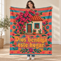 Dios bendiga
este hogar blanket, held open