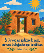 Si Jehová no edificare la casa,
en vano trabajan los que la edifican blanket, full design