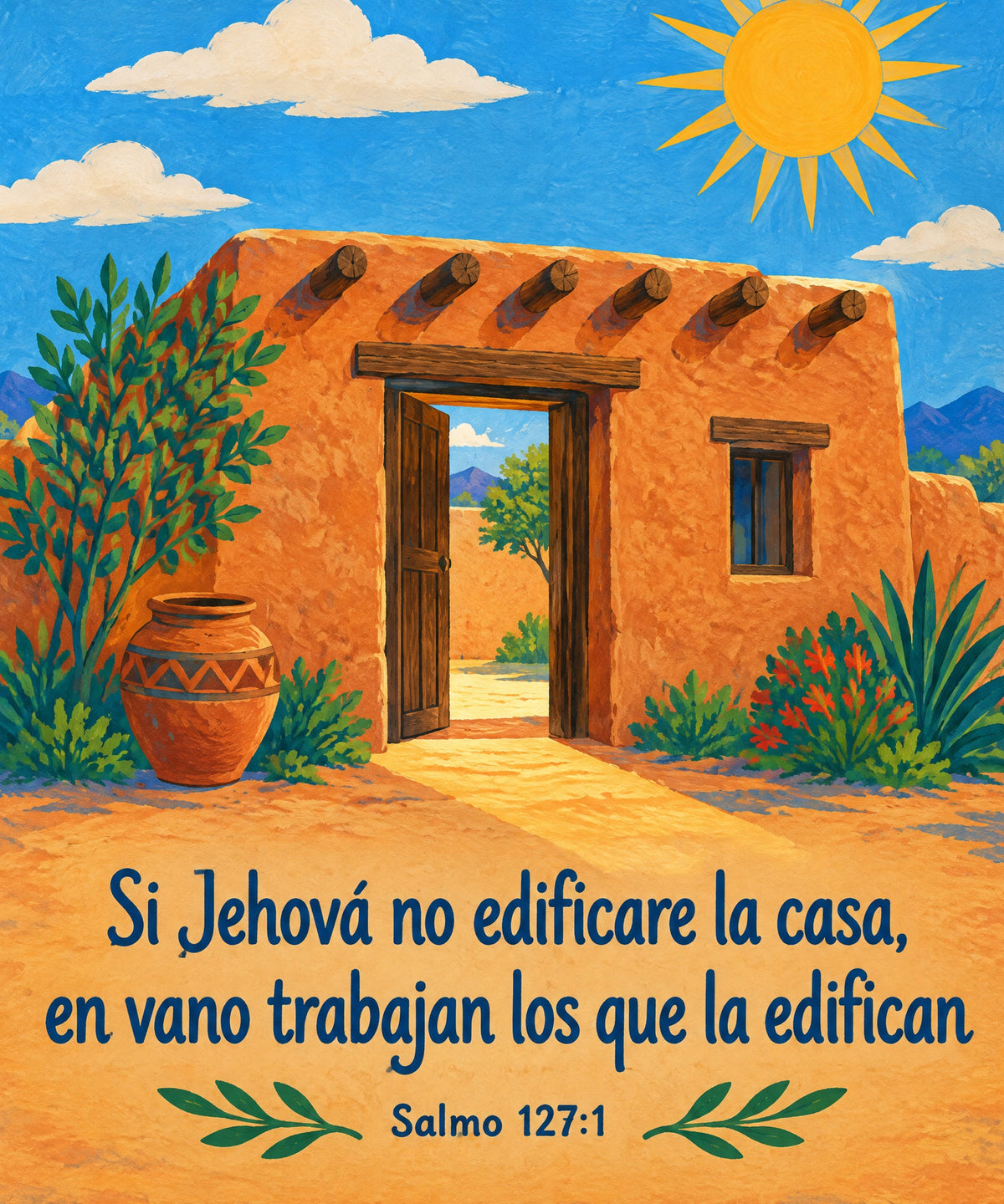 Si Jehová no edificare la casa,
en vano trabajan los que la edifican blanket, full design