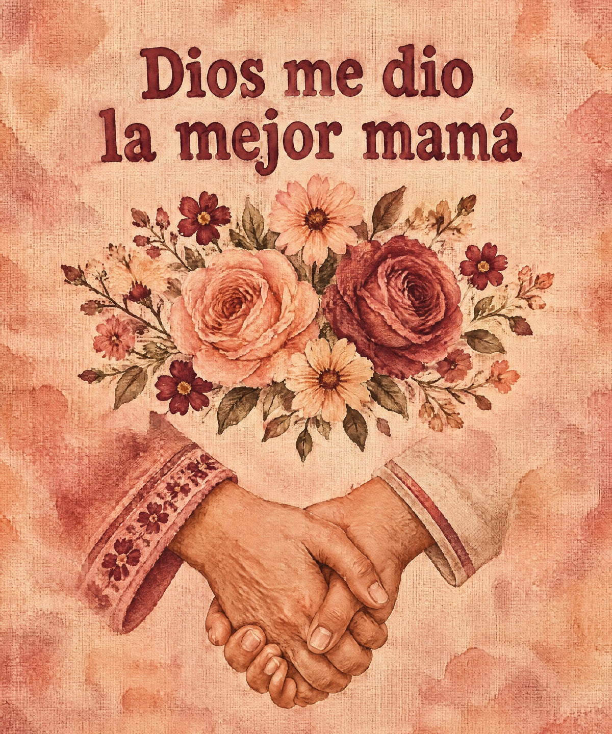Dios me dio
la mejor mamá blanket, full design