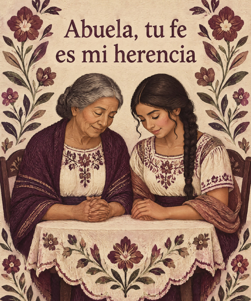 Abuela, tu fe
es mi herencia blanket, full design