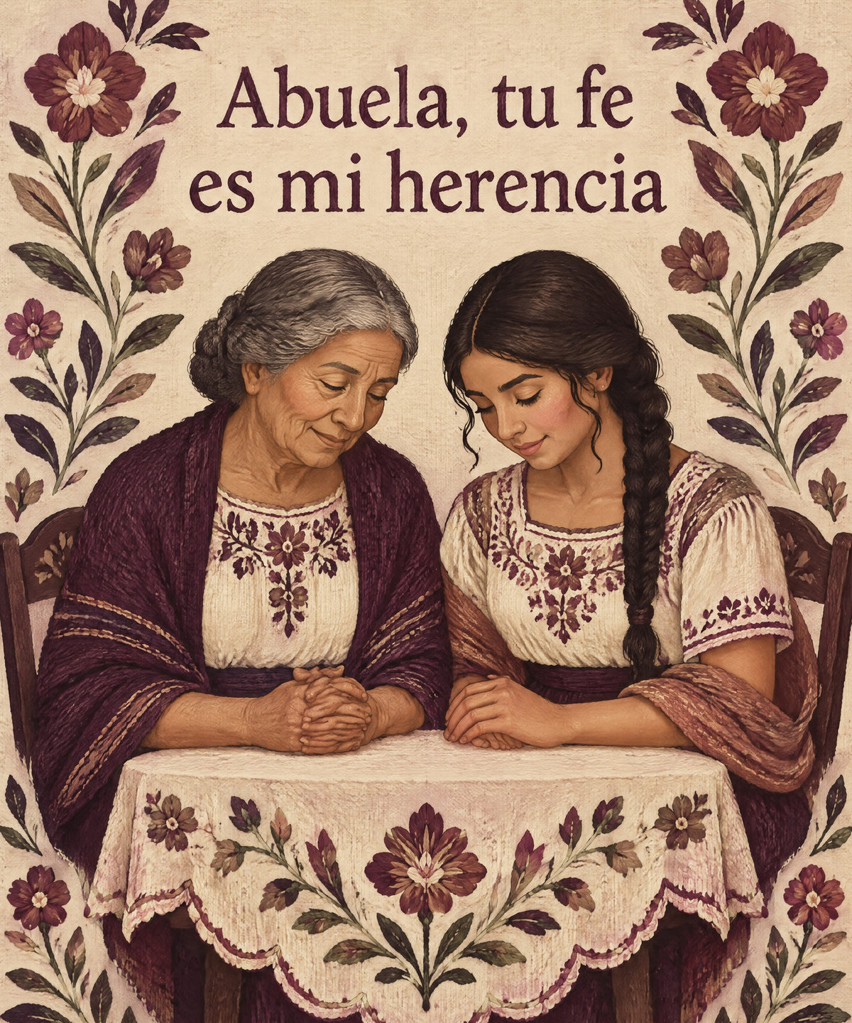 Abuela, tu fe
es mi herencia blanket, full design