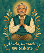 Abuelo, tu oración
nos sostiene blanket, full design