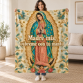 Madre mía,
cúbreme con tu manto blanket, held open