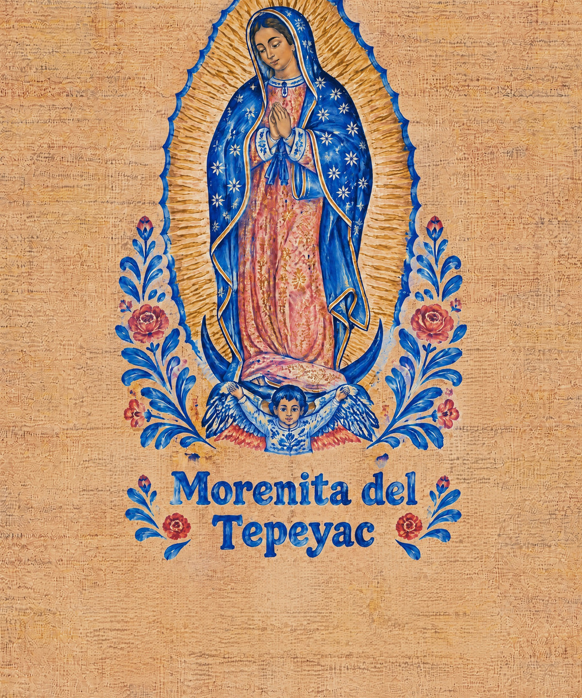 Morenita del
Tepeyac blanket, full design
