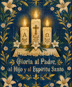 Gloria al Padre,
al Hijo y al Espíritu Santo blanket, full design