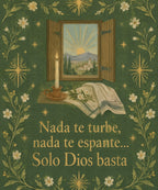 Nada te turbe,
nada te espante…
Solo Dios basta blanket, full design