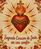 Sagrado Corazón de Jesús,
en vos confío blanket, full design