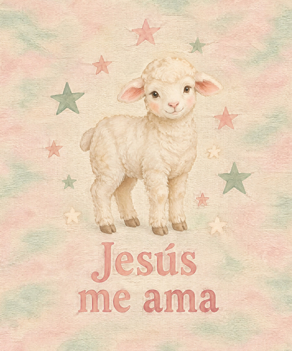 Jesús
me ama blanket, full design