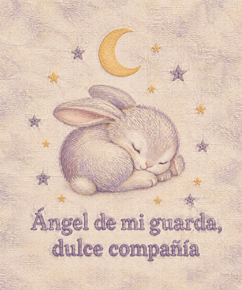 Ángel de mi guarda,
dulce compañía blanket, full design