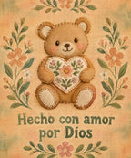 Hecho con amor
por Dios blanket, full design