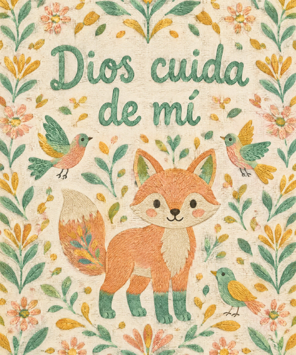Dios cuida
de mí blanket, full design
