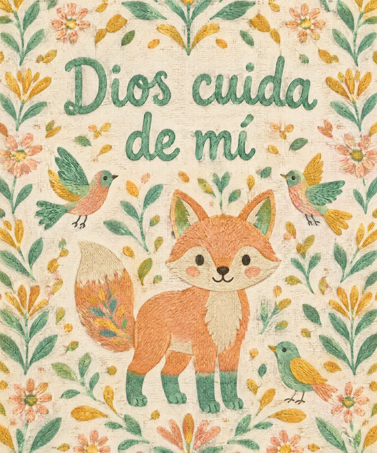 Dios cuida
de mí blanket, full design
