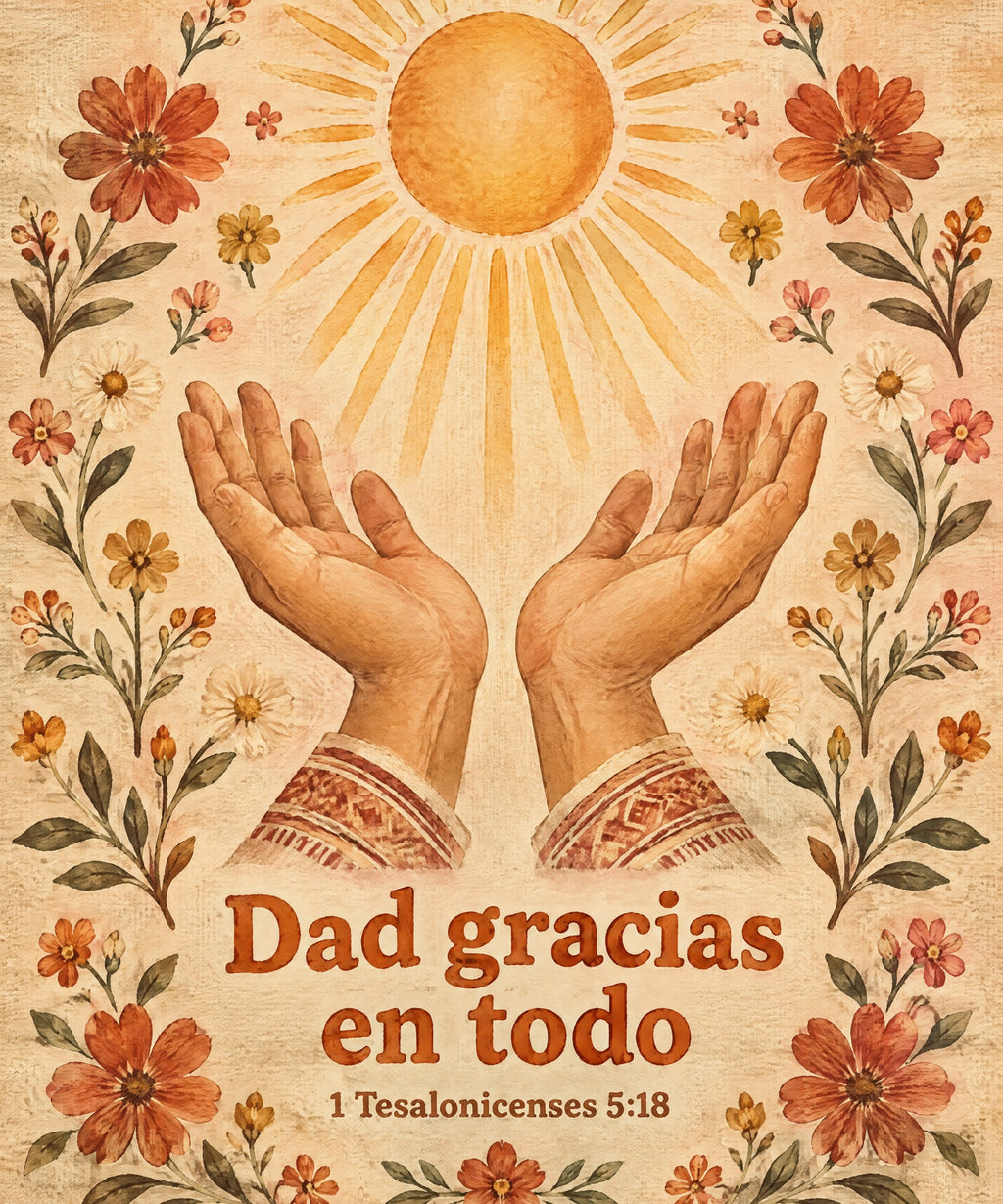 Dad gracias
en todo blanket, full design