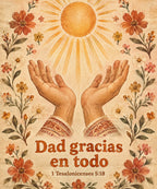 Dad gracias
en todo blanket, full design