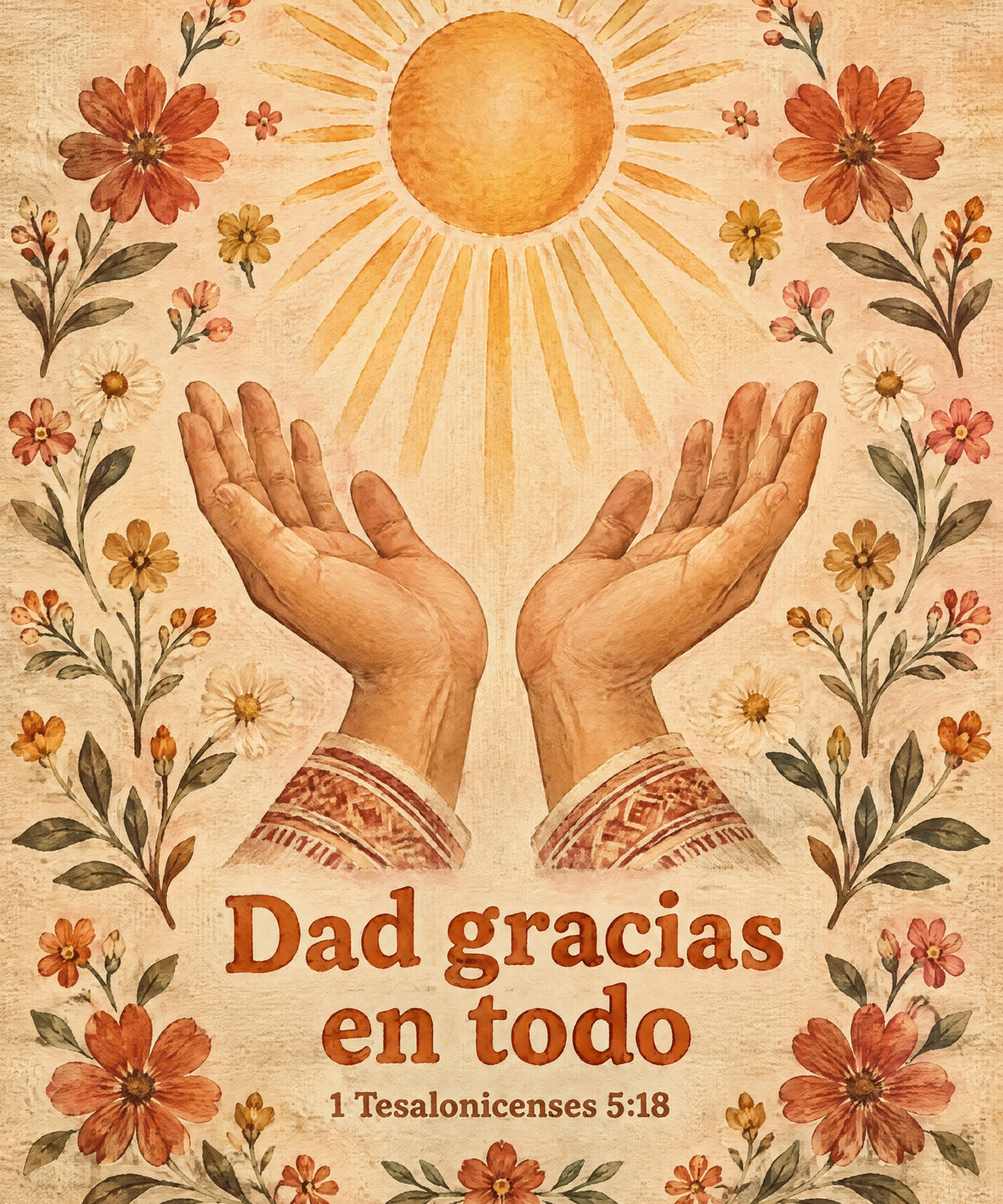 Dad gracias
en todo blanket, full design