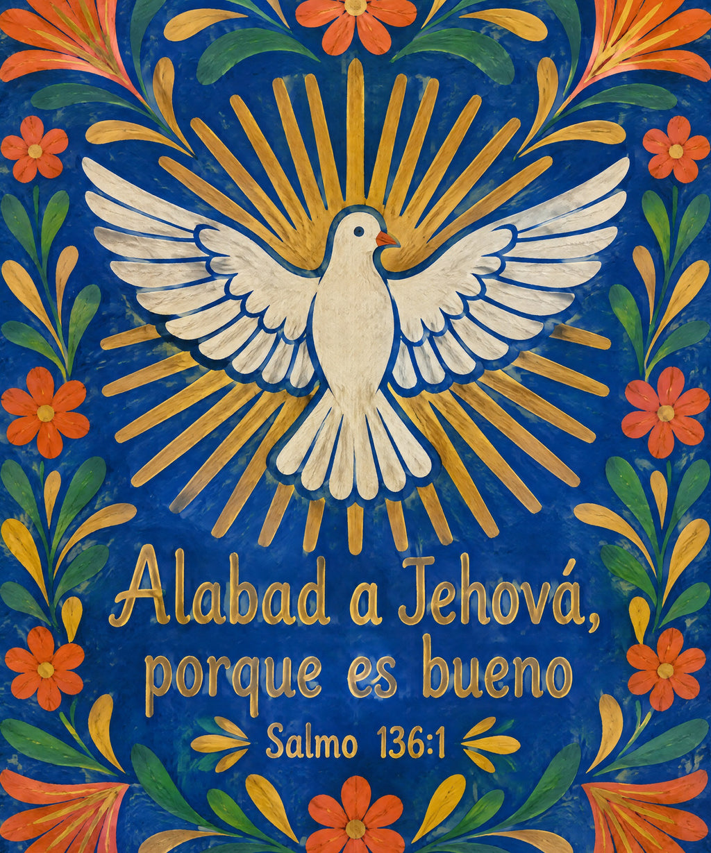 Alabad a Jehová,
porque es bueno blanket, full design