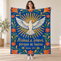 Alabad a Jehová,
porque es bueno blanket, held open