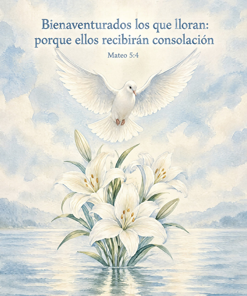 Bienaventurados los que lloran:
porque ellos recibirán consolación blanket, full design