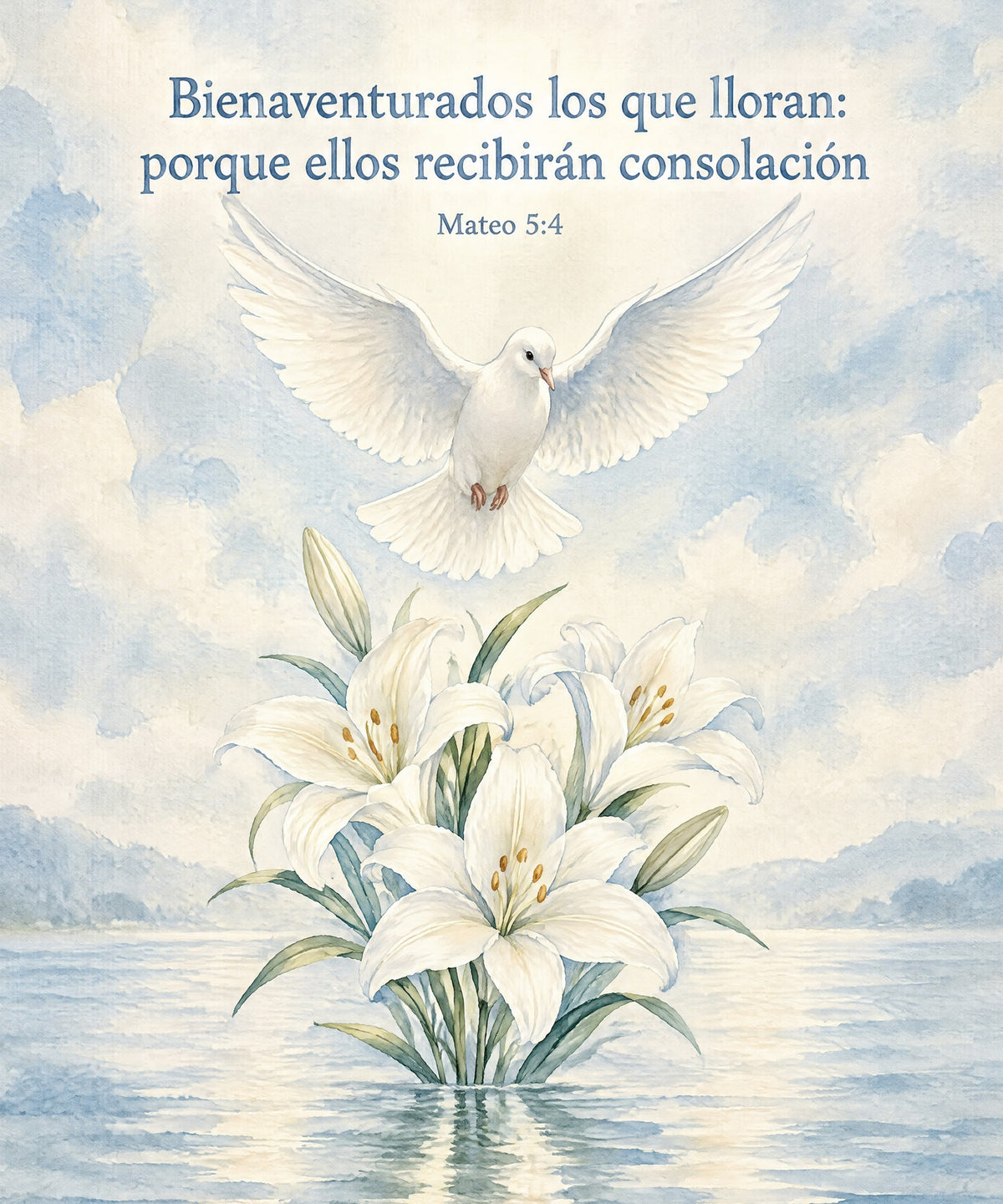 Bienaventurados los que lloran:
porque ellos recibirán consolación blanket, full design