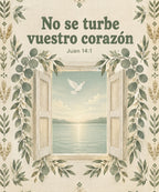 No se turbe
vuestro corazón blanket, full design