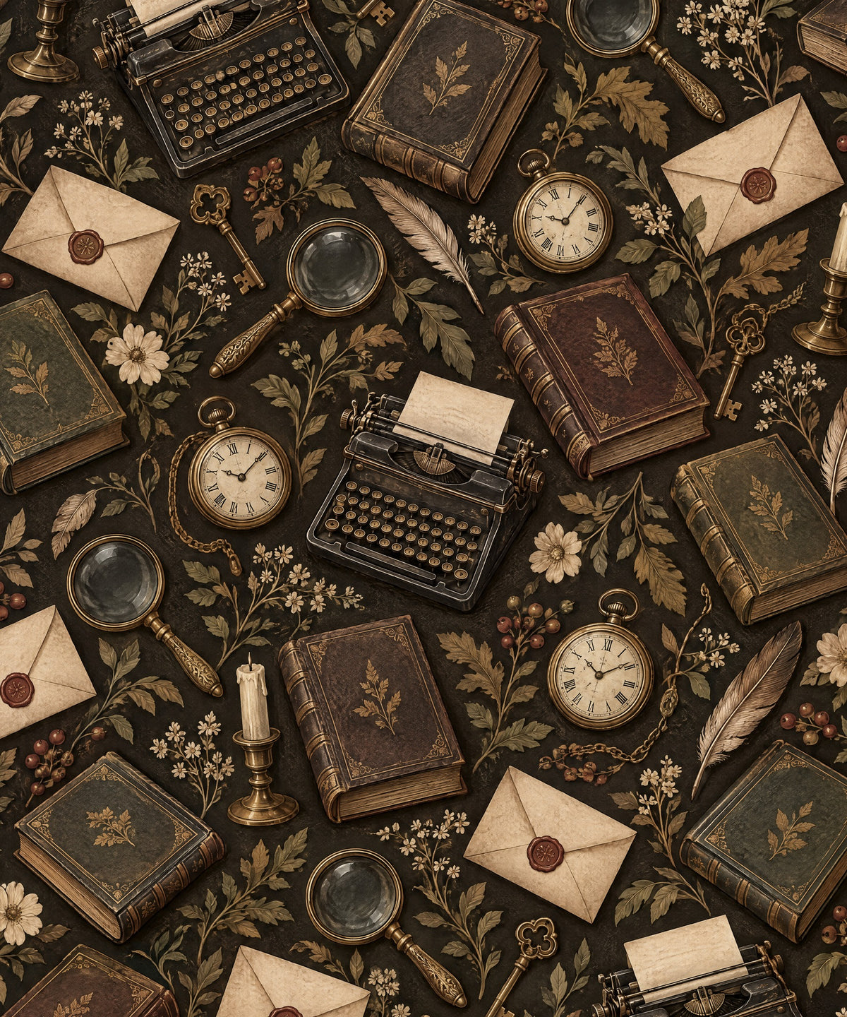 The Detective's Archive blanket, full design