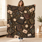 The Detective's Archive blanket, held open