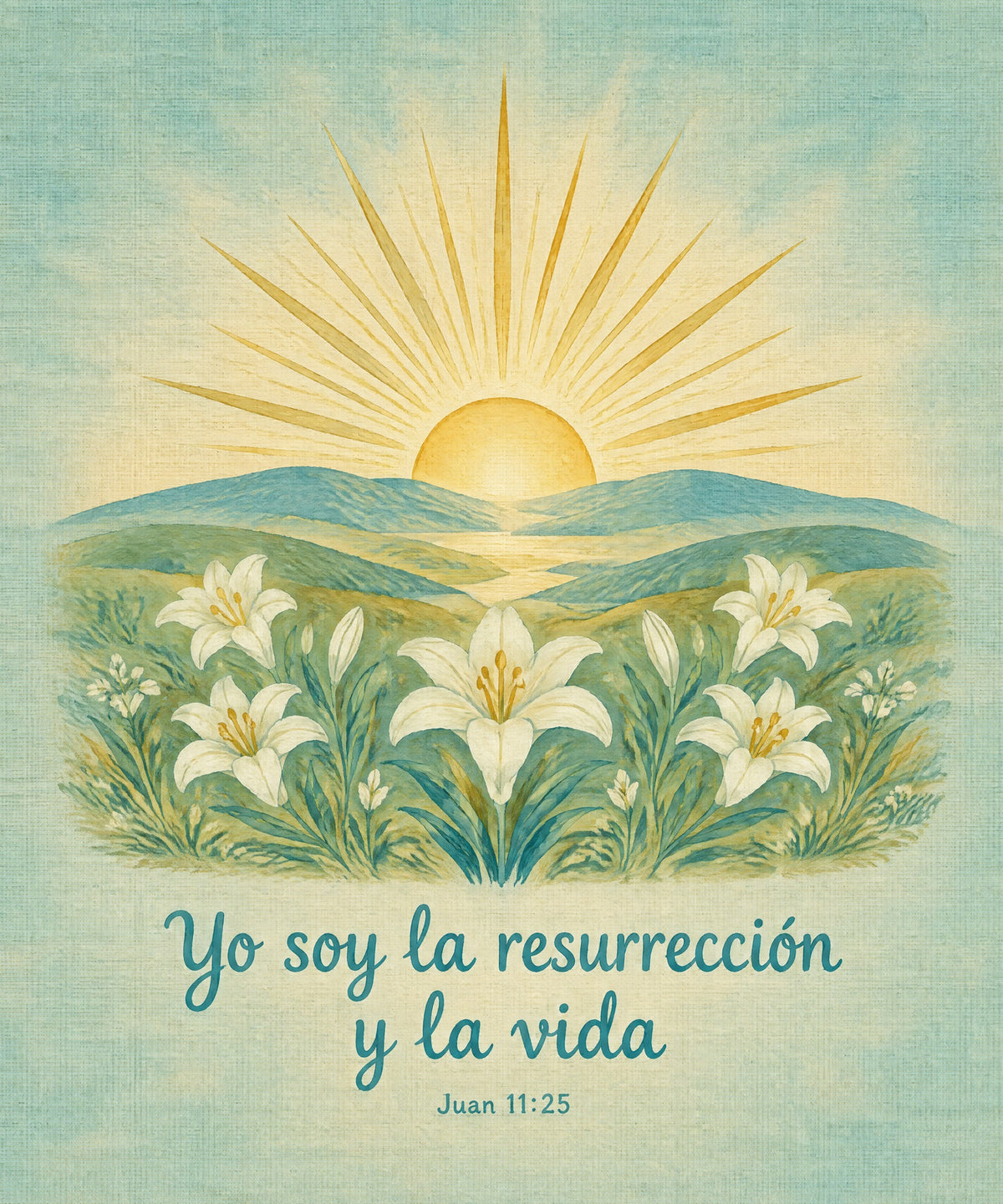 Yo soy la resurrección
y la vida blanket, full design