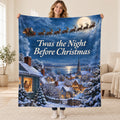 'Twas the Night Before Christmas blanket, held open